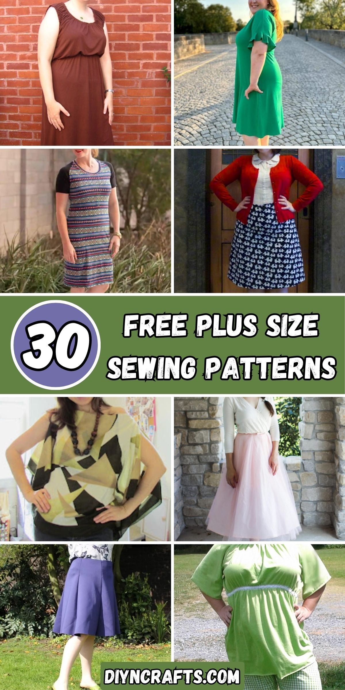 30 Free Plus Size Sewing Patterns DIY Crafts